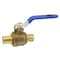 Revalved REVALVED PEX Full Port 3/4 Brass Ball Valve - Blue Handle, Lead-Free REV034PB - alternate 1